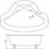 Акриловая ванна 150x150 см BELBAGNO BB07