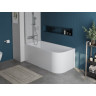 Акриловая ванна 150x73 см L BELBAGNO BB712-1500-730-L