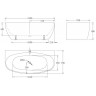 Акриловая ванна 150x78 см BELBAGNO BB83-1500-W0