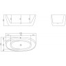 Акриловая ванна 150x80 см BELBAGNO BB404-1500-800