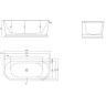 Акриловая ванна 150x80 см BELBAGNO BB408-1500-800
