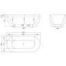 Акриловая ванна 150x80 см BELBAGNO BB70-1500-800