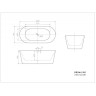 Акриловая ванна 158,5x74,5 см BELBAGNO BB306-1585