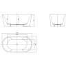 Акриловая ванна BELBAGNO BB202-1600-800