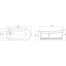 Акриловая ванна 165х73 см BELBAGNO BB32S