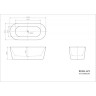 Акриловая ванна 167,5x80 см BELBAGNO BB306-1675