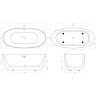 Акриловая ванна 169x80 см BELBAGNO BB414-1700-800