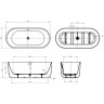 Акриловая ванна 170,5x78 см BELBAGNO BB709-1700-780