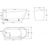 Акриловая ванна 170x72 см BELBAGNO BB62-1700-W0