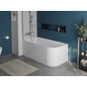 Акриловая ванна 170x73 см L BELBAGNO BB712-1700-730-L