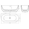 Акриловая ванна 170x77 см BELBAGNO BB706-1700-770
