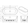Акриловая ванна 170x79,9 см BELBAGNO BB705-1700-800