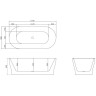 Акриловая ванна 170x80 см BELBAGNO BB405-1700-800