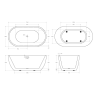 Акриловая ванна 170x80 см BELBAGNO BB70-1700-800