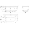 Акриловая ванна 170x80 см BELBAGNO BB70-1700-800-W/NM