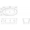 Акриловая ванна 170x85 см BELBAGNO BB403-1700-850
