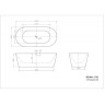 Акриловая ванна 178,5x84 см BELBAGNO BB306-1785