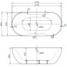Акриловая ванна BELBAGNO BB28