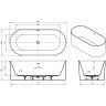 Акриловая ванна 180x80 см BELBAGNO BB705-1800-800