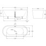 Акриловая ванна 180x80 см BELBAGNO BB71-1800-W0