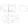 Акриловая ванна 180x90 см BELBAGNO BB68-1800