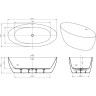 Акриловая ванна 185,94x87,95 см BELBAGNO BB707-1860-880