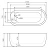 Акриловая ванна BELBAGNO BB11-1700L