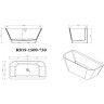 Акриловая ванна BELBAGNO BB19-1500-750