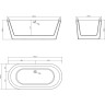 Акриловая ванна BELBAGNO BB202-1700-800