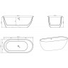 Акриловая ванна BELBAGNO BB203-1800-830