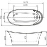 Акриловая ванна BELBAGNO BB302