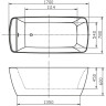 Акриловая ванна BELBAGNO BB304