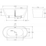 Акриловая ванна BELBAGNO BB61-1700