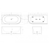 Акриловая ванна BELBAGNO BB714-1500-750-L
