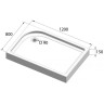 Акриловый поддон 120x80 см BELBAGNO TRAY-BB-AH-120/80-15-W-L