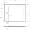 Акриловый поддон BELBAGNO TRAY-BB-DUE-AH-100/80-4-W0 без сифона