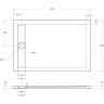 Акриловый поддон BELBAGNO TRAY-BB-DUE-AH-120/80-4-W0 без сифона