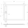 Акриловый поддон BELBAGNO TRAY-BB-DUE-AH-120/90-4-W0 без сифона
