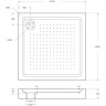 Акриловый поддон BELBAGNO TRAY-BB-A-100-15-W