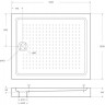 Акриловый поддон BELBAGNO TRAY-BB-AH-120/100-15-W