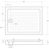 Акриловый поддон BELBAGNO TRAY-BB-AH-120/90-15-W