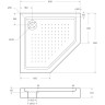 Акриловый поддон BELBAGNO TRAY-BB-P-90-15-W