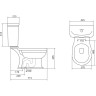 Бачок для унитаза 3/4,5 л BELBAGNO BOHEME BB115T