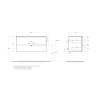База под раковину BELBAGNO KRAFT-1000-2C-SO-GSO