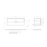 База под раковину BELBAGNO KRAFT-1200-2C-SO-BO