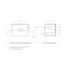 База под раковину BELBAGNO KRAFT-700-2C-SO-CO