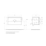 База под раковину BELBAGNO KRAFT-900-2C-SO-CO