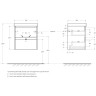 База под раковину BELBAGNO KRAFT KRAFT39-500/390-2C-PIA-RT