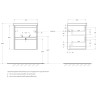 База под раковину BELBAGNO KRAFT KRAFT39-600/390-2C-PIA-RT