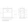 База под раковину BELBAGNO KRAFT39-800/390-2C-PIA-BO